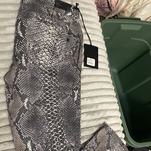 Genetic Denim Snake Print in Black and Gray